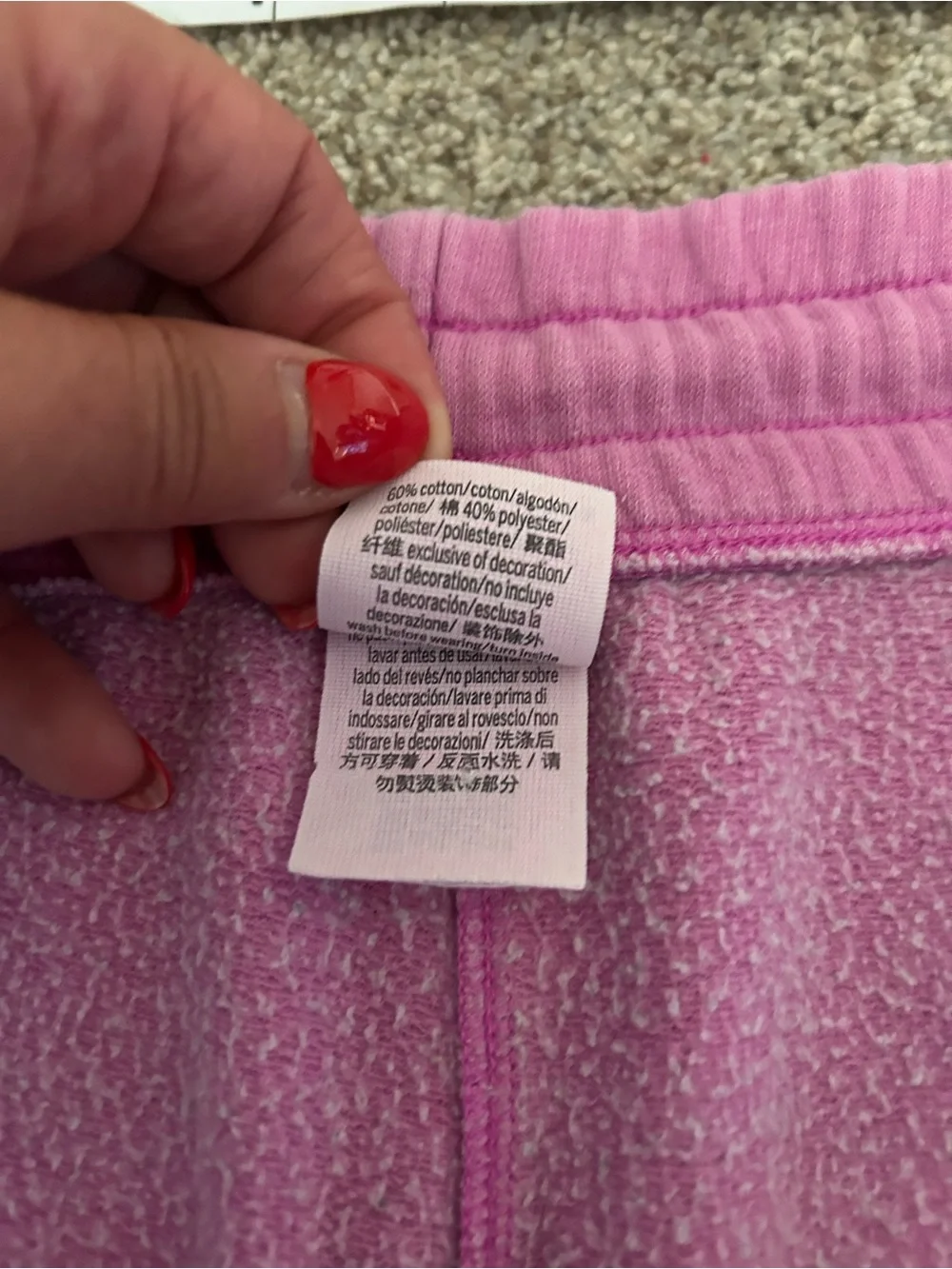 Victorias Secret Pink Lou he sweat shorts L